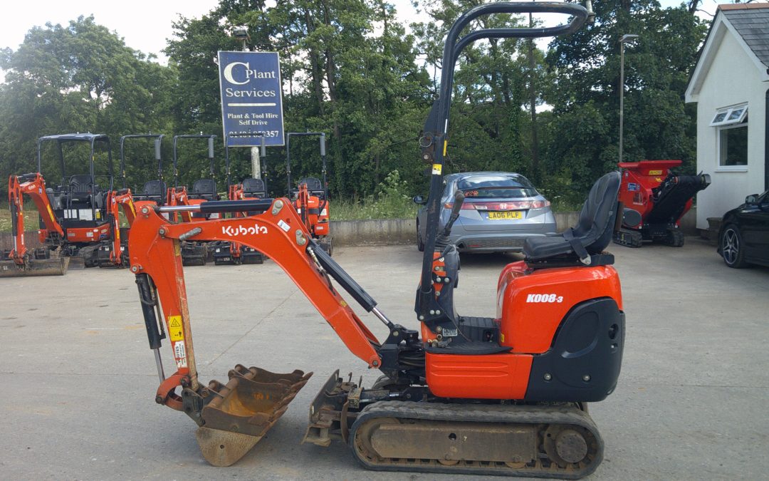 Kubota KX008-3 (£9,500 + VAT)